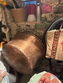 Calderone per polenta in rame