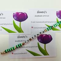 Bracciale fatto a mano perline argilla polimerica