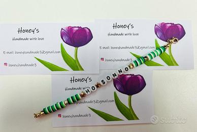 Bracciale fatto a mano perline argilla polimerica