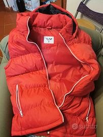 🔴 Gilet/Smanicato trap Piumino Imbottito con Cap