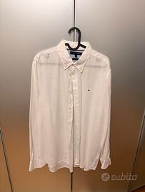 Camicia 100% lino Tommy Hilfiger XL bianca