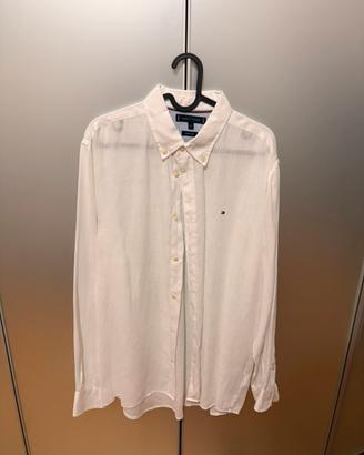 Camicia 100% lino Tommy Hilfiger XL bianca