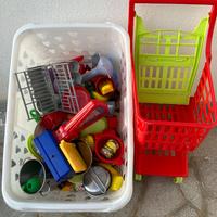 Giochi carrello della spesa + frutta e verdura