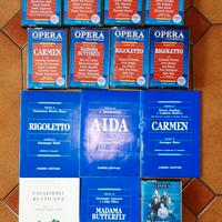 Musicassette  e libretti opere liriche vintage