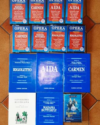 Musicassette  e libretti opere liriche vintage
