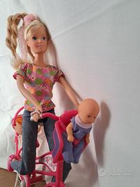 barbie Stefy con bici