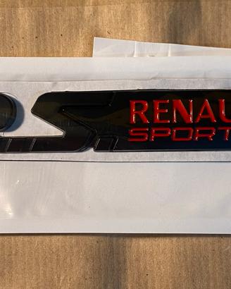 Logo portellone posteriore renault sport
