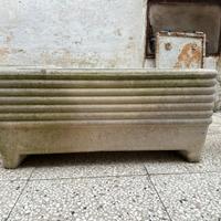 Vaso cemento decorato