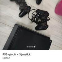 PS3 CONSOLLE+3 JOYSTICK+ 12 GIOCHI