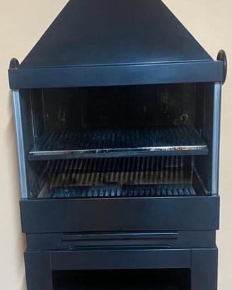 Barbecue Griglia Brace ruote regolabile in altezza
