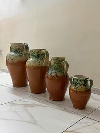 Set 4 vasi in Terracotta Vintage