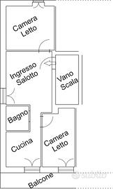 Appartamento 60 mq Via Focea - Stadio