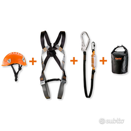 Kit ponteggio casco imbracatura cordino anticaduta