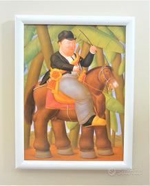 Quadro Il Presidente di Botero con cornice