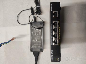 switch Netgear 4 porte poe GS305P