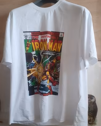 1 Maglietta supereroi Marvel comics cover Iron Man