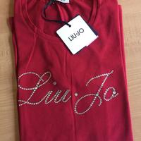 T shirt Liu Jo originale rossa ciliegia tg S
