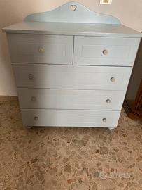 Cassettiera  in vero legno realizzata da artigiano