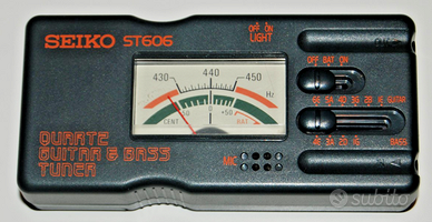 ACCORDATORE PER CHITARRA E BASSO SEIKO ST606