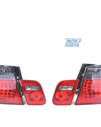 FANALI A LED BMW E46 98-01 ROSSO SCURO LOOK M3