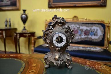 Orologio tavolo vintage in bronzo marchio Mercedes