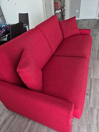 Divano letto rosso 200x200