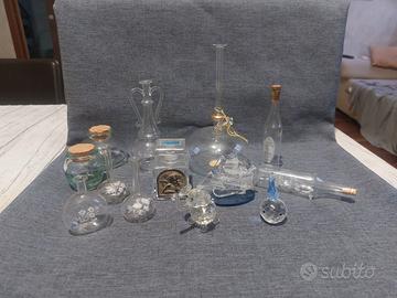 Miniature Vetro , Cristallo e Argento 925 Anni 60
