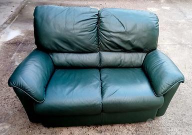 DIVANO IN PELLE 2 POSTI