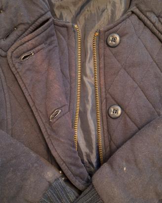 giacca donna zara cotone morbido blu