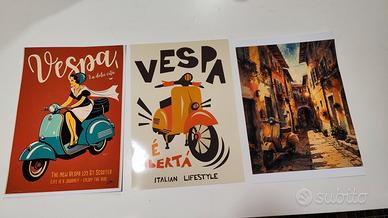 4 stampe Vespa formato A3 