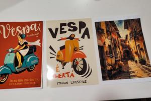 4 stampe Vespa formato A3 