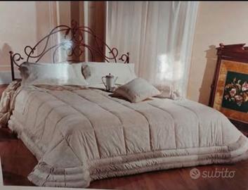 Lussuosa trapunta matrimoniale 🍁in velluto e raso