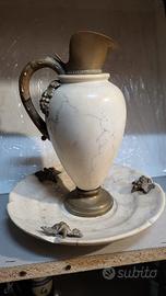 caraffa più  piatto in onice 