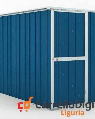 deposito attrezzi giardino 175x307cm 5,4mq blu
