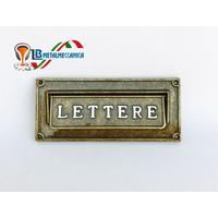 Feritoia Mod. Moderna in ottone brunito