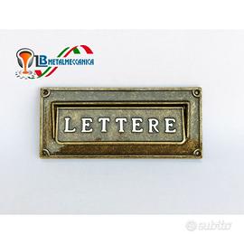 Feritoia Mod. Moderna in ottone brunito