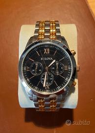 Bulova Chrono acciao e oro rosa - ref.98A153