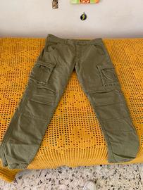 Pantaloni Gas verde militare taglia L
