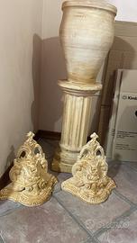 Colonna ,vaso piu’ 2 supporti