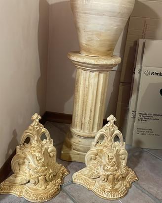 Colonna ,vaso piu’ 2 supporti