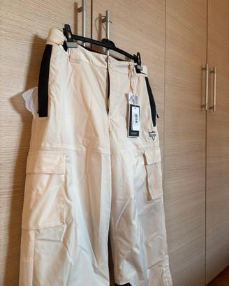 GUESS Pantaloni da neve/sci/snowboard – Bianco -L
