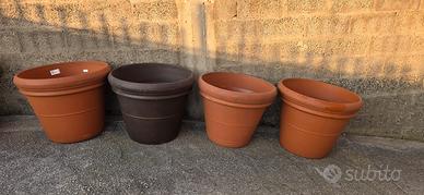 Set 4 vasi grandi dimensioni, ideali per esterno