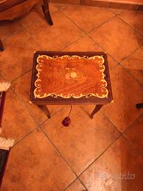 tavolino porta carte antico