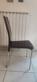 6 Sedie Calligaris cuoio