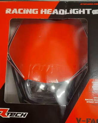 MASCHERA PORTAFARO V-FACE NERO-ROSSO CRF