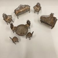 Pregiato Set in Miniatura in Filigrana d’Argento