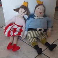 principessa e principe ranocchio pupazzi