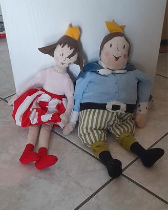 principessa e principe ranocchio pupazzi