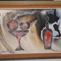 Quadro a olio di Sage Vernis Gino Falzon 