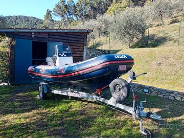 Gommone motore e carrello